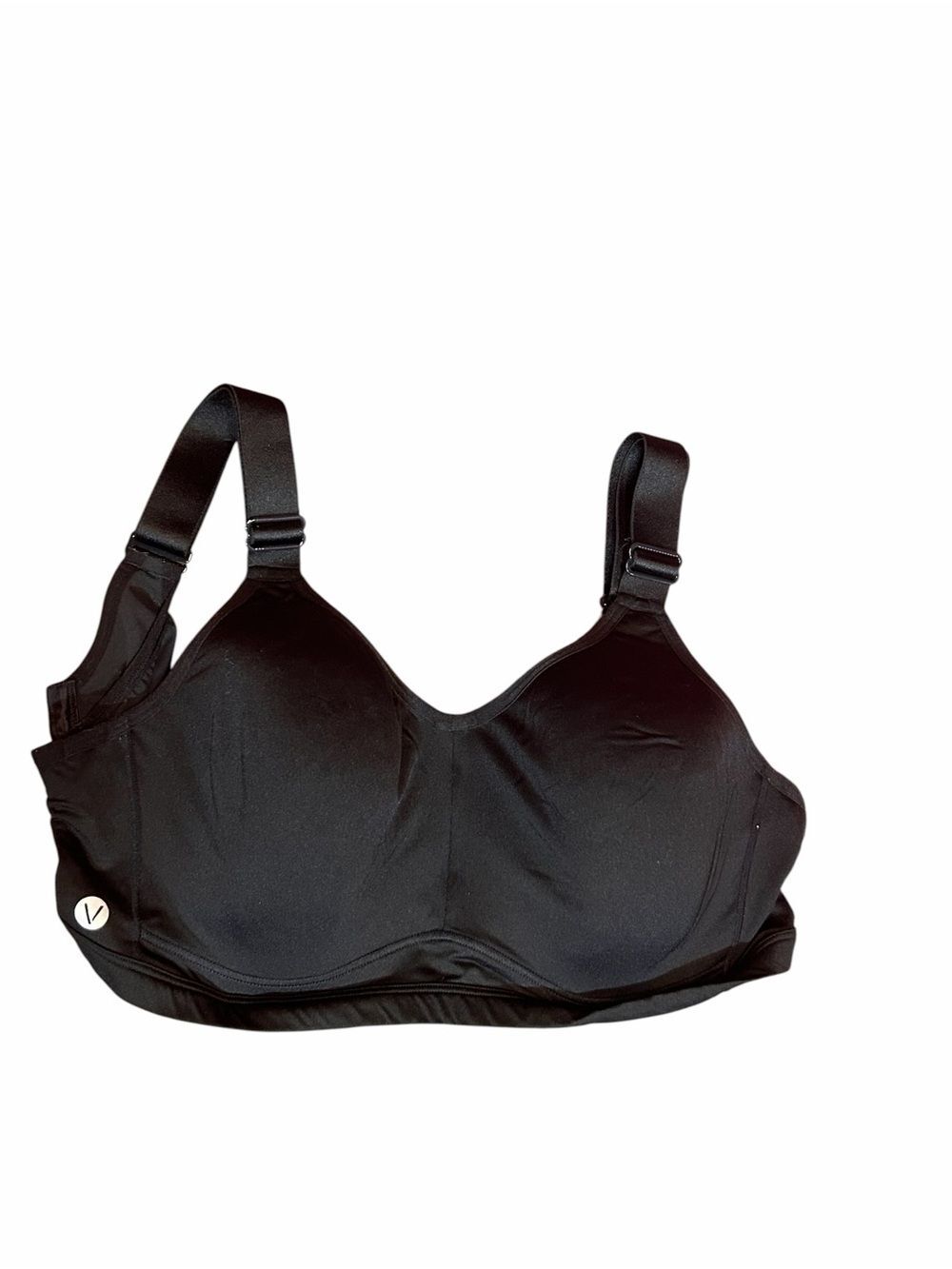 Livi Active Black Underwire Sports Bra 38DD High Support Wireless Comfort Bra